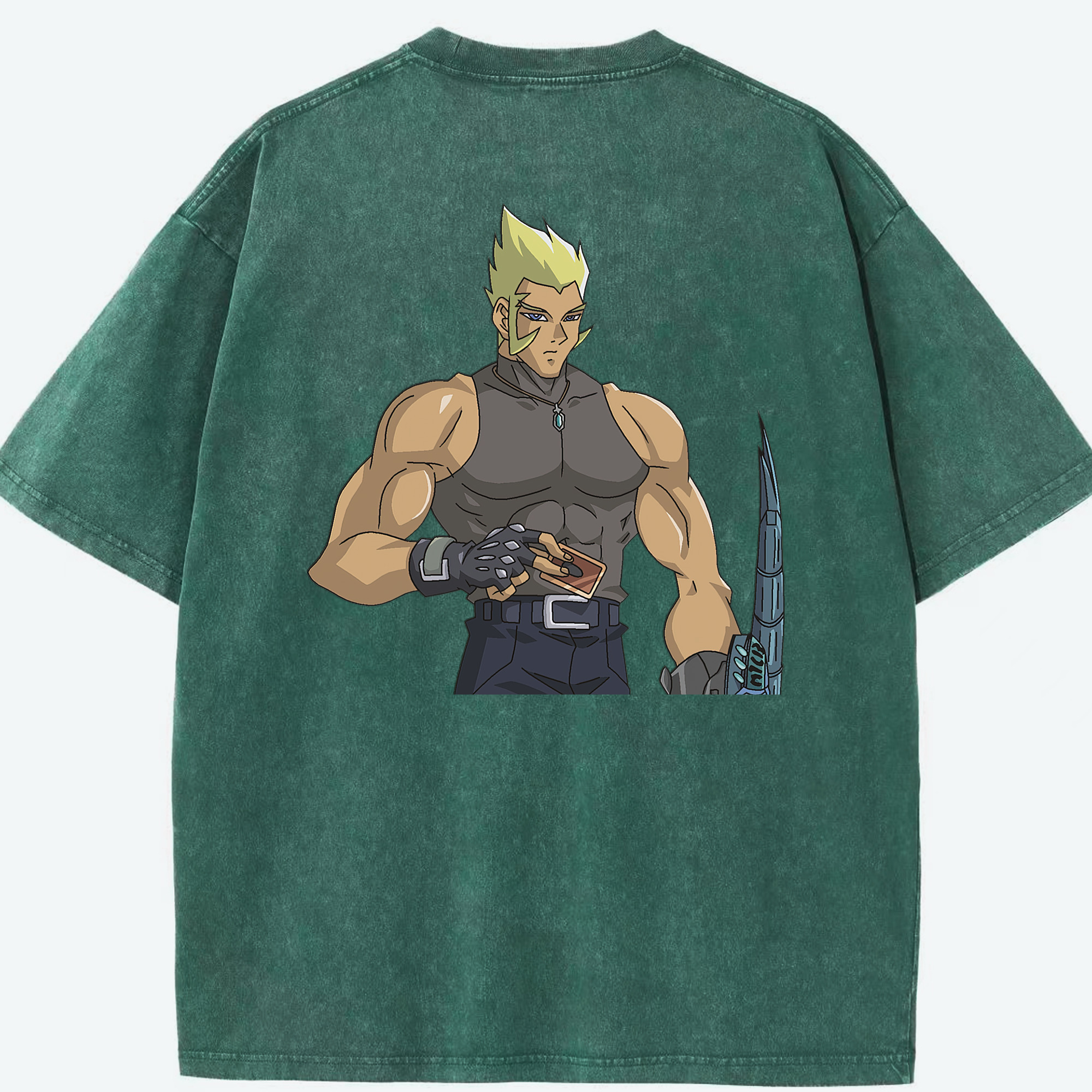 （画像用） 遊☆戯☆王 Yu-Gi-Oh! 綿100% ヴィンテージ風 半袖Tシャツ（背面プリント）